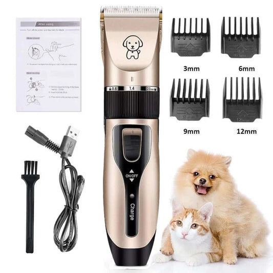 Máquina de Tosa Profissional Elétrica Silenciosa para Pets - Cães e Gatos
